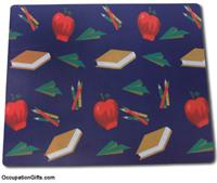 Apples, Books, & Pencils Mousepad