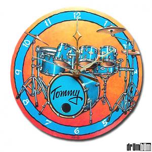 Personalized Drumset Clock