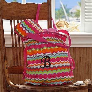 Personalized Beach Bag & Beach Towel Set - Dream Dots