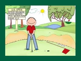 Personalized Golf Cartoon