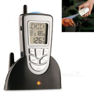 Remote Wireless Meat Thermometer with LED Flashlight