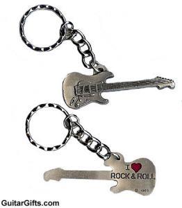Guitar Keychain - Rock and Roll