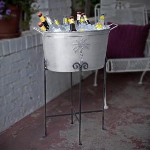Tropical Palm Tree Beverage Tub