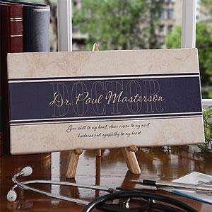 Inspiring Medicine Personalized Doctor Canvas Art