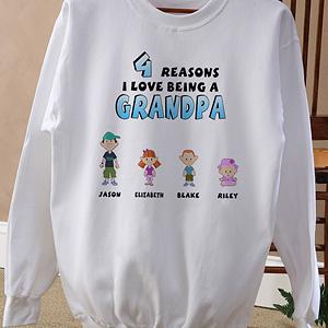 Personalized Men's Sweatshirts - His Reasons Why