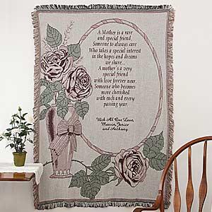 Personalized Mother's Day Afghan - My Mother, My Friend