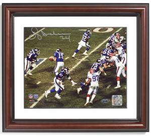 O.J. Anderson Signed, Framed Handoff Photo with "24" Inscription