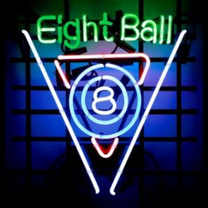 Lucky Eight-Ball Neon Sign