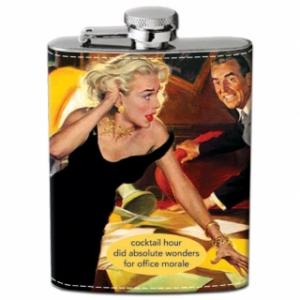 Office Morale Hip Flask