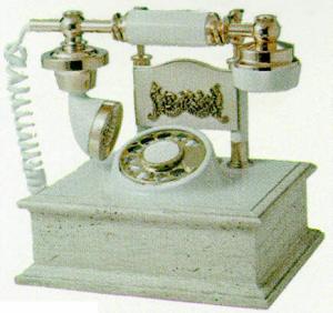 Antique White Cradle Telephone