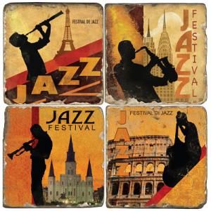 Jazz Italian Marble Coasters