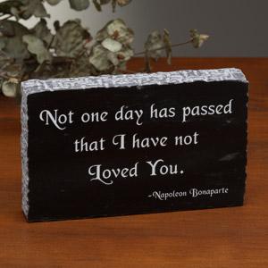 Engraved Marble Keepsake Gift with Romantic Verses