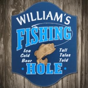 Fishing Hole Custom Sign
