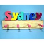 Personalized Coat Rack (1-6 letters)