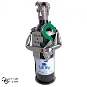 Financial Planner Wine Bottle Holder