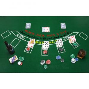 Craps and Blackjack Game Table Topper