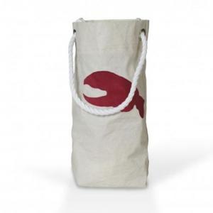 Sailcloth Wine Tote - Red Claw