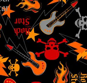 Rock Star Fleece Throw Blanket