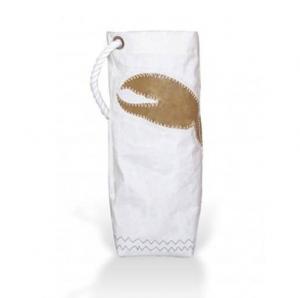 Sailcloth Wine Tote - Gold Claw