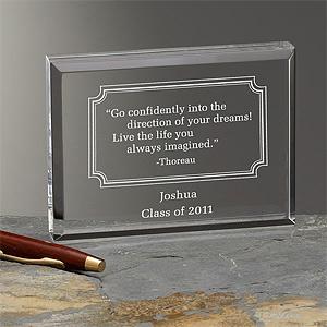 Personalized Inspirational Quotes Keepsake Gift