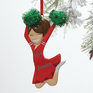 Cheerleader Personalized Christmas Ornament