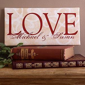 Custom Personalized Love Canvas Art