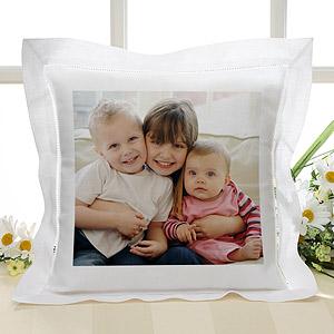 Personalized Linen Photo Pillow