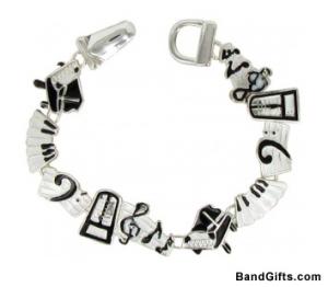 Piano and Music Notes Bracelet