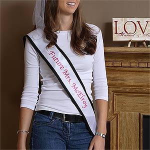 Personalized Bachelorette Printed Satin Sash