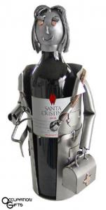 Female Doctor Wine Bottle Holder