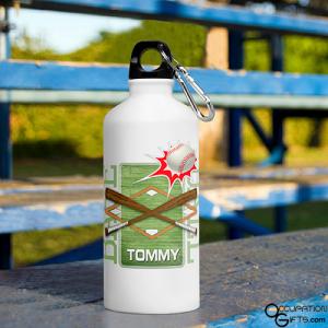 Baseball Kid's Sports Water Bottle - Personalized
