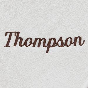 Custom Name Personalized Fleece Blanket - White