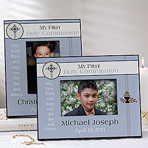 Personalized Communion Picture Frame for Boys