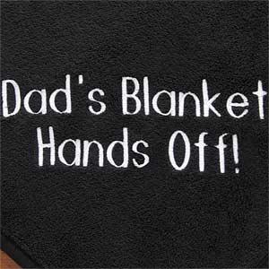 Black Personalized Fleece Blanket - You Name It
