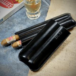 Personalized Leather Cigar Case