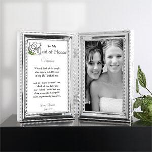 Personalized Wedding Favors - Our Shared Memory Bridesmaid Picture Frame
