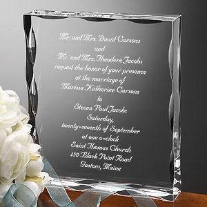 Personalized Wedding Invitation Keepsake Gift