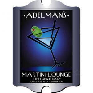 Martini Lounge Personalized Pub Sign