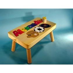 Puzzle Stool with Sports (9-12 Letters)