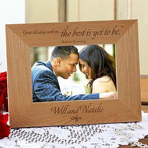 Personalized Wood Picture Frames - The Best Is Yet To Be Design