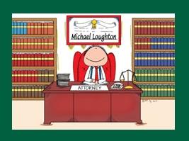 Personalized Lawyer or Attorney Cartoon