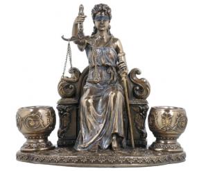 La Justicia Candle Holder