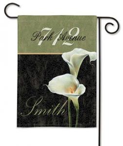 Personalized 2-Sided Calla Lily Garden Flag