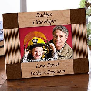 Personalized Engraved Wood Picture Frames for Fathers - Create Your Own