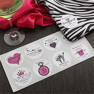 Personalized Bachelorette Party Stickers