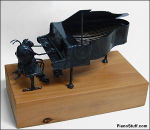 Grand Piano Flea Figurine