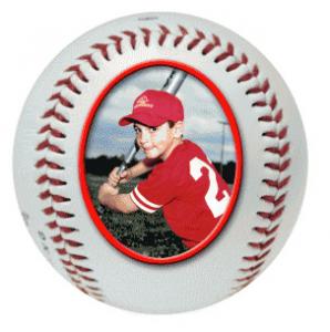 Personalized Baseball Photo Ball Trophy