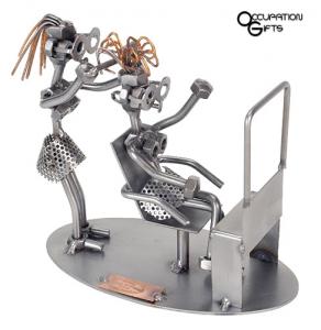 Hairdresser Steel Figurine
