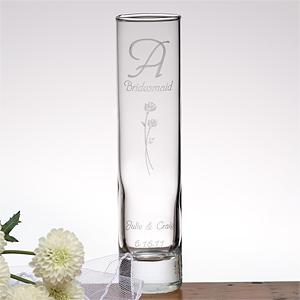 Wedding Memories Personalized Bud Vase
