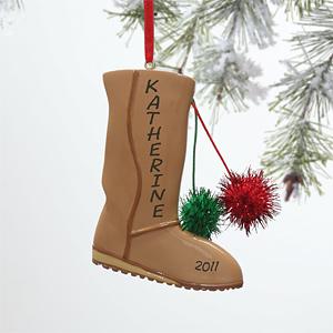 Personalized Christmas Ornament - Snow Boot